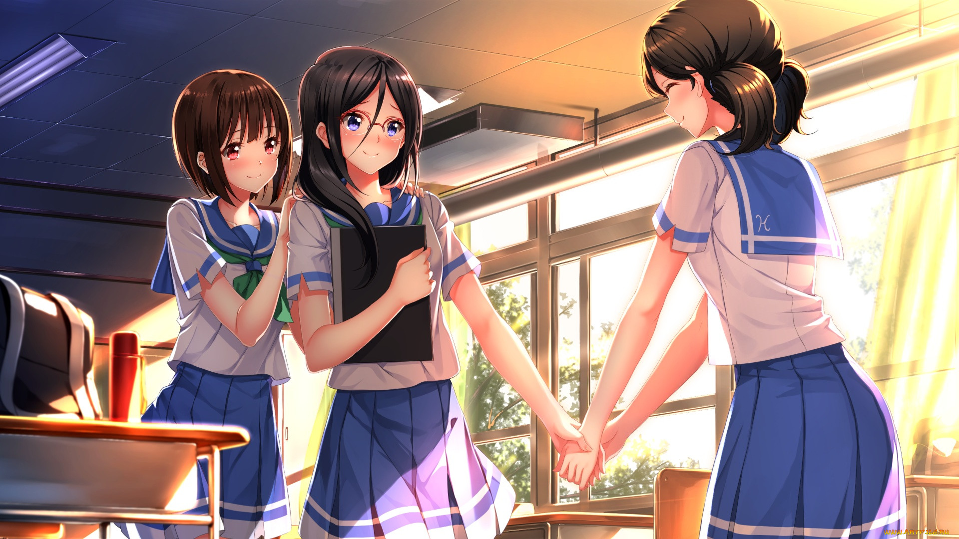 , hibike euphonium, nakaseko, kaori, ogasawara, haruka, tanaka, asuka